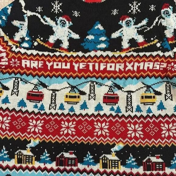 Lefties Christmas Sweater Are you yedi for Xmas? Lights up Size EU L Rare - Picture 7 of 9
